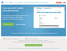 Tablet Screenshot of factuurdesk.nl